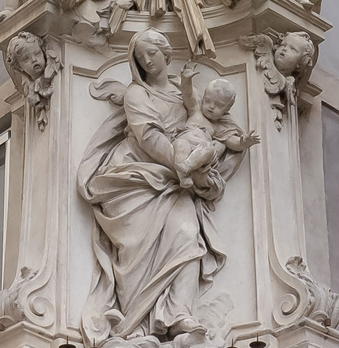 Foto af Madonna med Barnet og San Filippo Neri, Via del Pellegrino. - cop. Leif Larsson