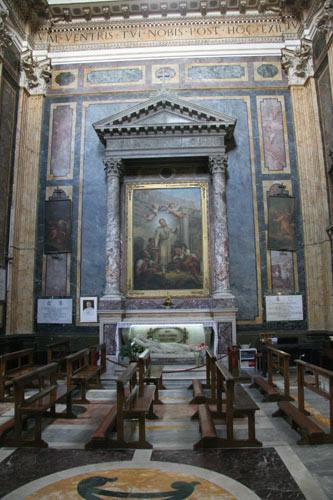 Altare di San Giuseppe Labre i Kirkens venstre tværskib