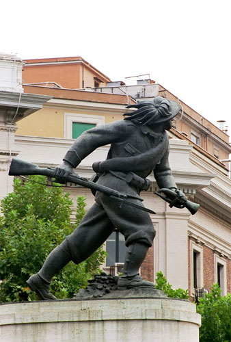 Bersagliere-Statuen på Piazzale di Porta Pia 