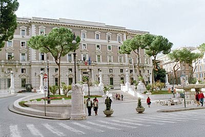 Piazza del Viminale med Ministero degli Interni