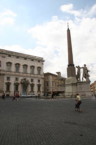 Fontana di Montecavallo på Piazza del Quirinale - bagved Palazzo della Consulta og Palazzo Rospigliosi
