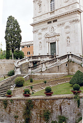 Villa Aldobrandini-muren ud til Via Panisperna