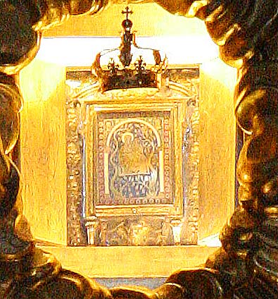 Santa Maria in Portico-ikon i Kirken Santa Maria in Campitelli. - cop. Leif Larsson