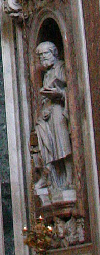 Statue af "San Giuseppe", udført af Ambrogio Buonvicino