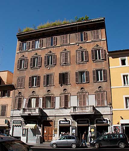Gamle huse i Via Merulana i området ved Piazza di Santa Maria Maggiore
