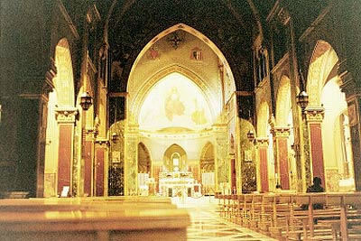 Foto inde fra Kirken Sant'Alfonso de' Liguori på Via Merulana