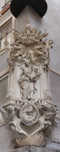 Madonna med Barnet og San Filippo Neri i Via del Pellegrino. - cop. Leif Larsson