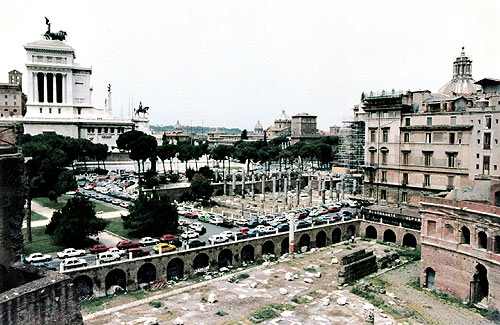 Udgravninger af Basilica Ulpia og Trajan's Forum