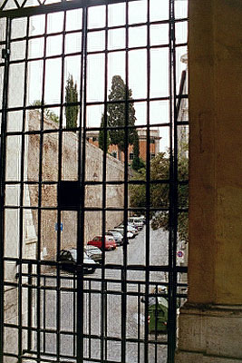 Villa Aldobrandini-muren ud til Via Panisperna