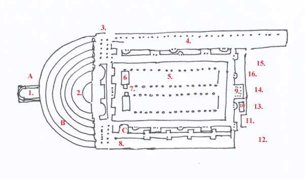 Plan over Teatro di Pompeo