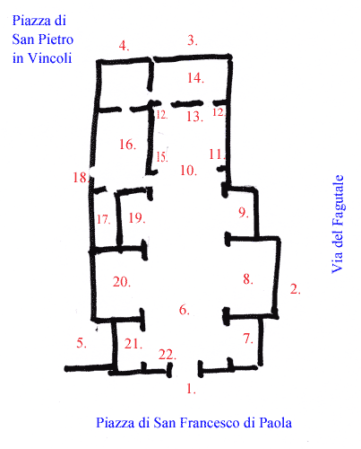 Plan over Kirken San Francesco di Paola